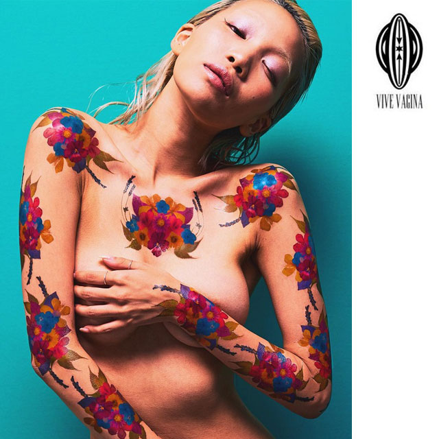 вагина татуировки VIVE VAGINA】 SHIBUYA STREET FLOWER Tattoo sticker | GYFT/ギフト BLOG