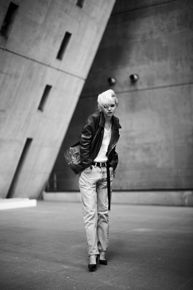 MUZE - MINIMAL RIDERS JACKET カウレザー