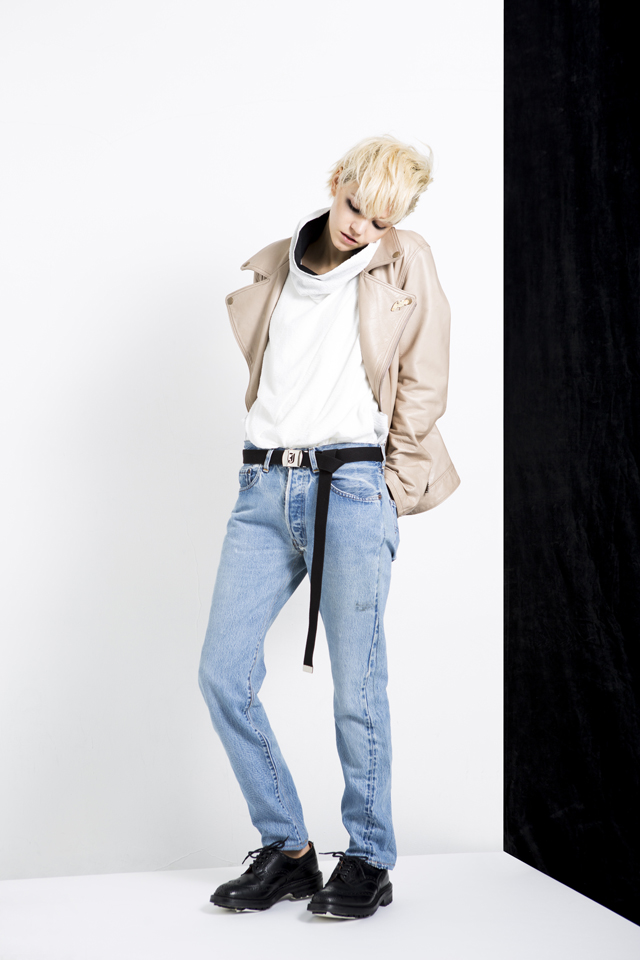 MUZE - MINIMAL RIDERS JACKET カウレザー