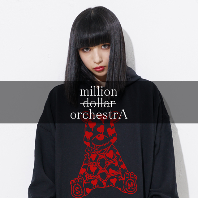 million dollar orchestra 　パーカー million dollar orchestra】【YUSE】グラフィックパーカー
