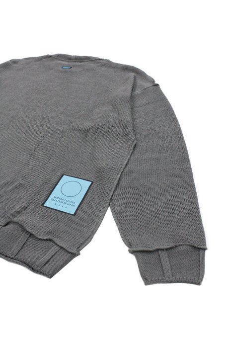 トップス MUZE OVERSIZE INSIDEOUT KNIT NEW STYLING】 MUZE TURQUOISE LABEL - OVERSIZE INSIDEOUT KNIT