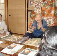 『山口伊太郎遺作展』を鑑賞した後、安次郎氏の自宅兼工房を訪問