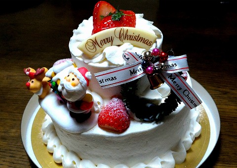 クリスマスケーキを特注で佐賀の うふふ で作って頂きました 佐賀の床屋のおっちゃんのブログ