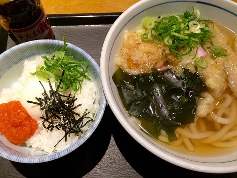 うどんウエストの明太子温玉ご飯が美味しかった 佐賀の床屋のおっちゃんのブログ