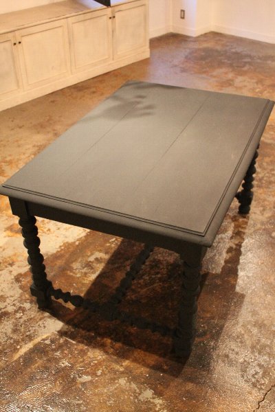 フランスアンティーク　木製　ブラック　古木 テーブル フランス アンティーク 木製テーブル TABLE（フランス ブラック 19世紀