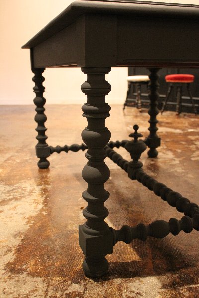 フランス アンティーク 木製テーブル TABLE（フランス ブラック 19世紀