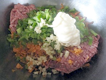 野菜入りハンバーグ4