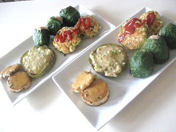 玄米おにぎり小松菜包みその他3