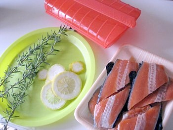 ルクエ料理3シャケ