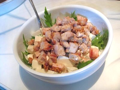 グリルチキン豆腐サラダ