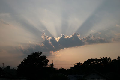 夕日