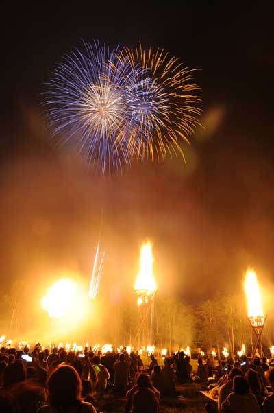 日和田高原 火祭り&花火
