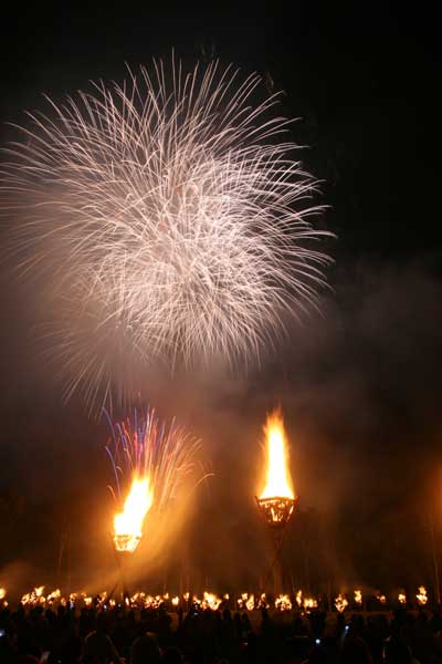 日和田高原 火祭り&花火