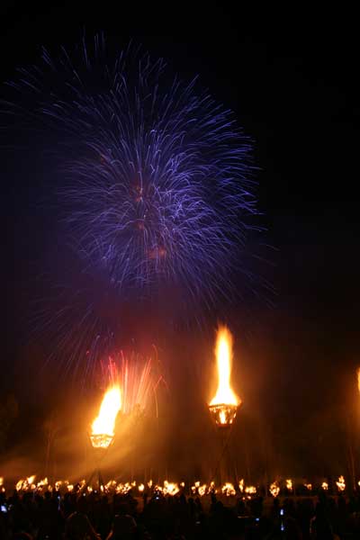 日和田高原 火祭り&花火