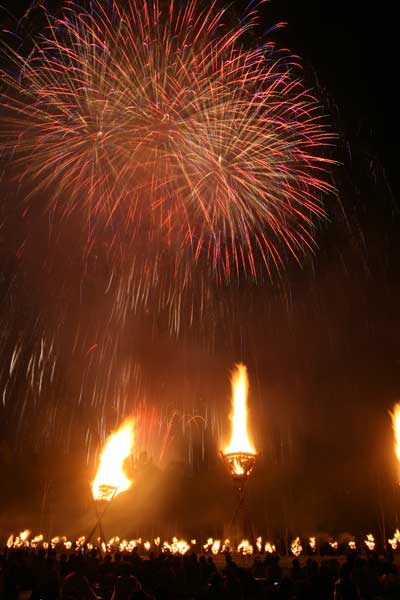 日和田高原 火祭り&花火