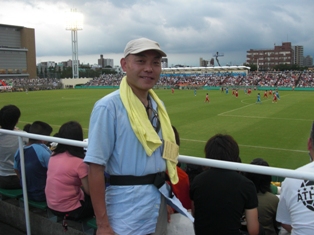 西が丘サッカー場お掃除隊長