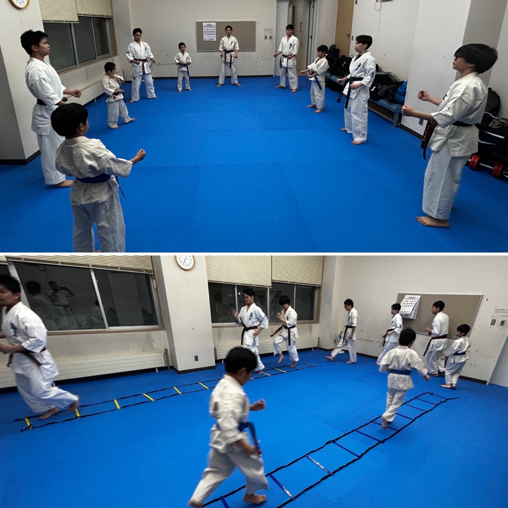 ニセコ道場　少年部　基本稽古風景