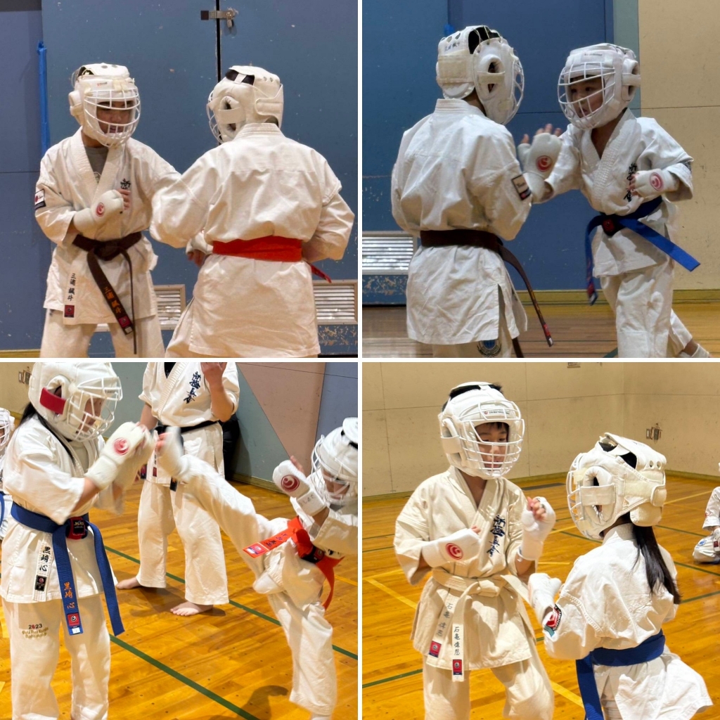 札幌市中央区｜円山道場　少年部組手稽古風景