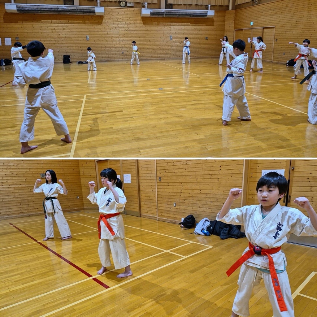 稚内道場　少年部基本稽古風景
