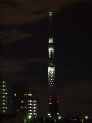 スカイツリーのホワイトイルミネーション