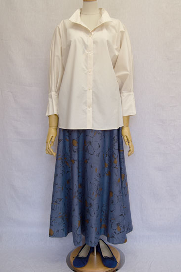 26:michel beaudouin×リバティプリント スカート 綿