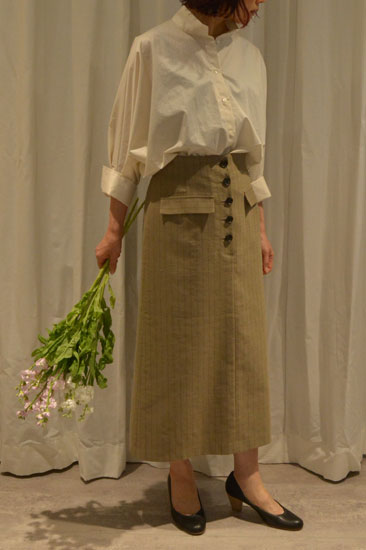 26:michel beaudouin×リバティプリント スカート 綿