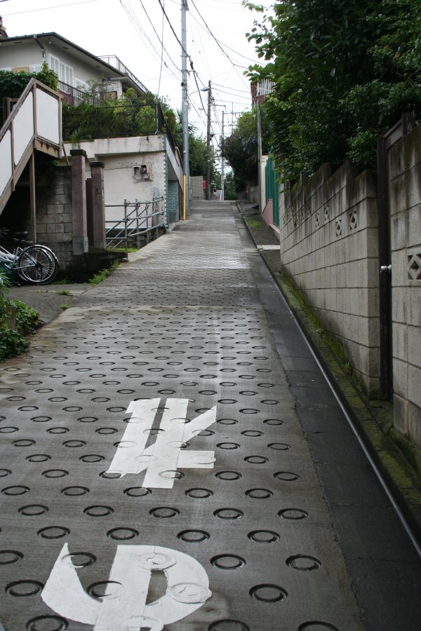 区立巣鴨小学校東側の坂 【豊島区南大塚1丁目】 坂道散歩とサックスと（一本～四ぼん）
