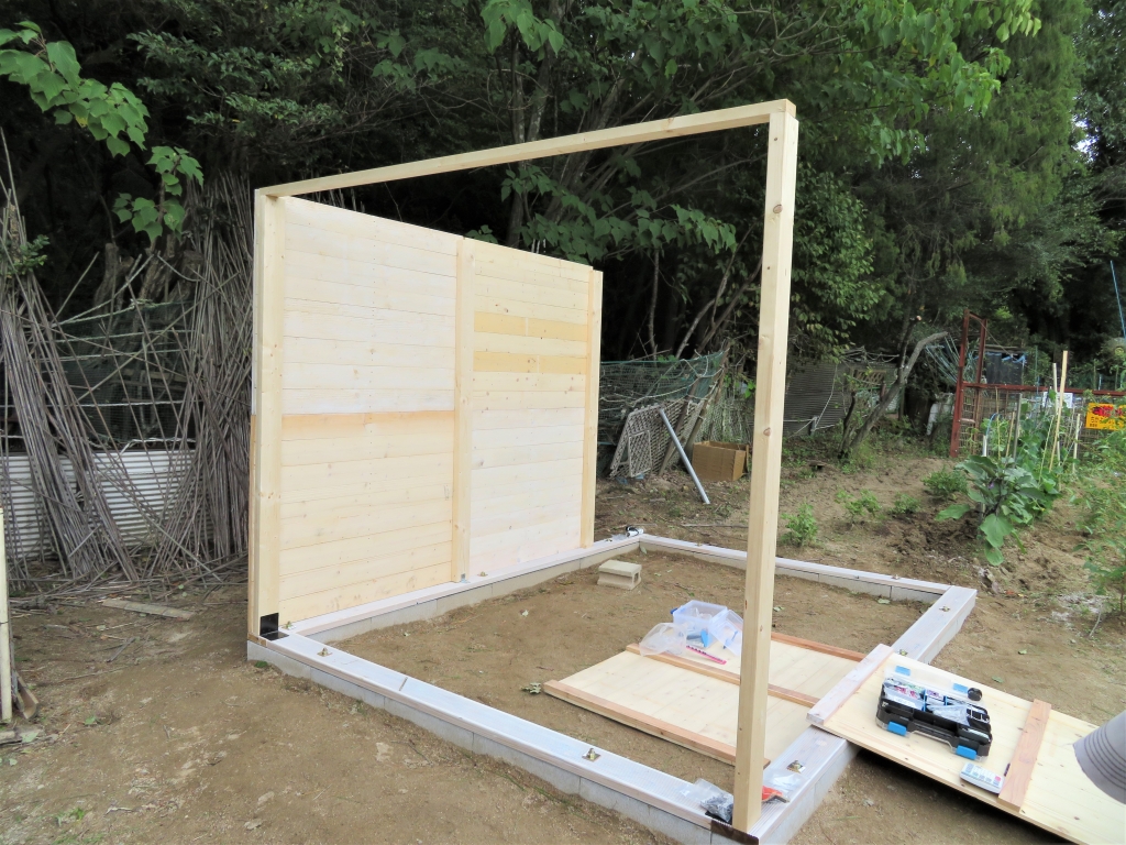 鶏小屋 DIY 秋海