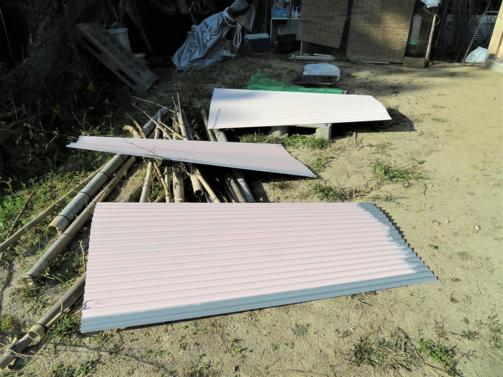 鶏小屋 DIY 秋海