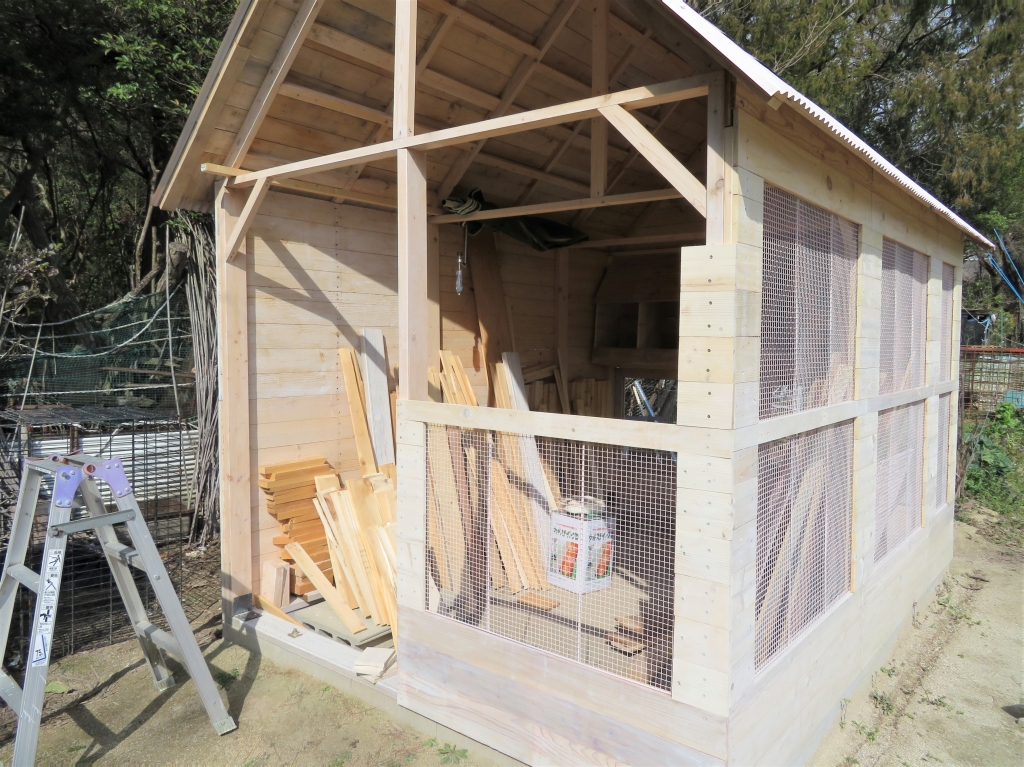 鶏小屋を作ろう！ 出張DIY ～その８～ | 秋海のブログ