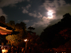 秋篠寺 十五夜の宴