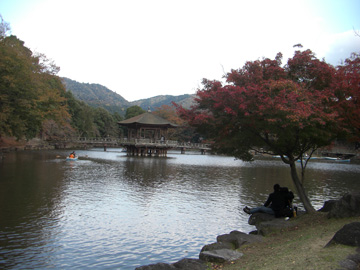 奈良公園 浮見堂 11月