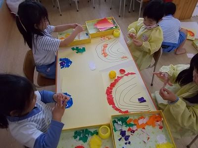 虹を作ったよ 認定こども園 州見台さくらのブログ