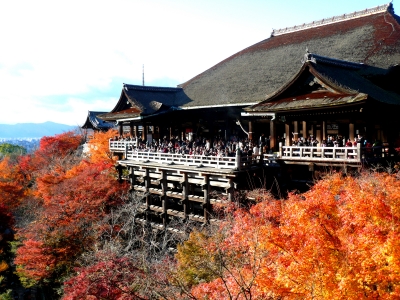 京都 清水寺 舞台 紅葉