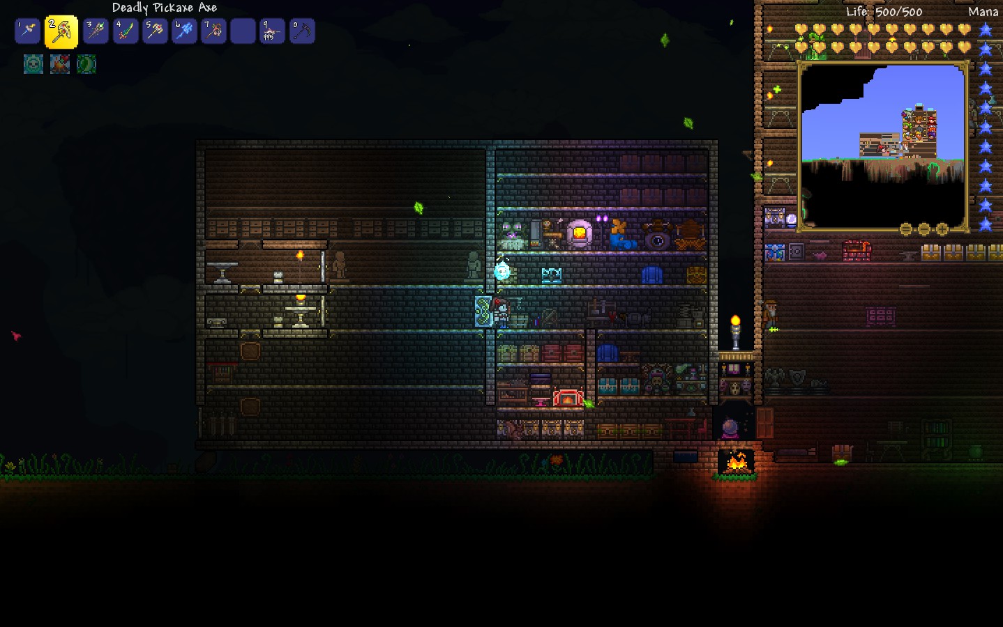 Terraria 1 3の仕様に合わせて倉庫を大改造だー ちぃさな箱庭