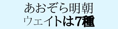 あおぞら明朝 フォントイメージ画像