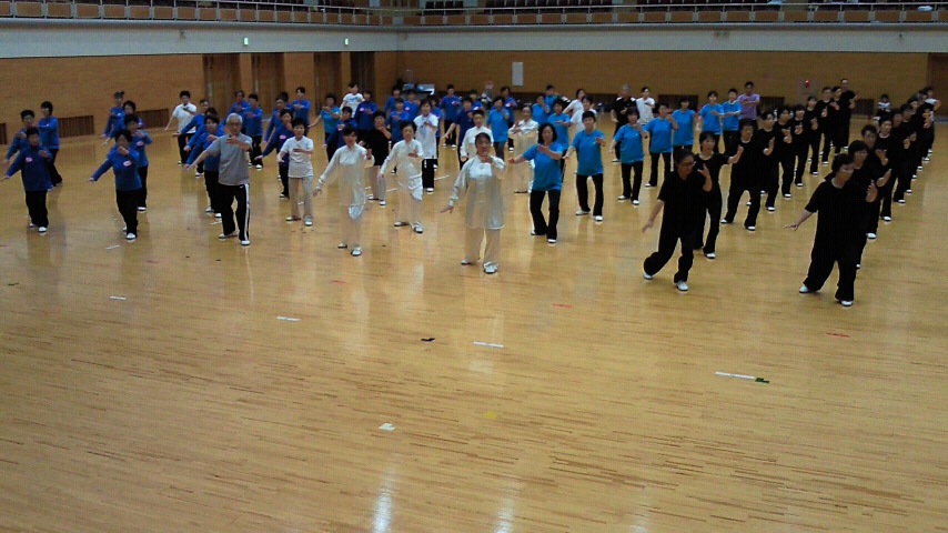 参加者全員演武から