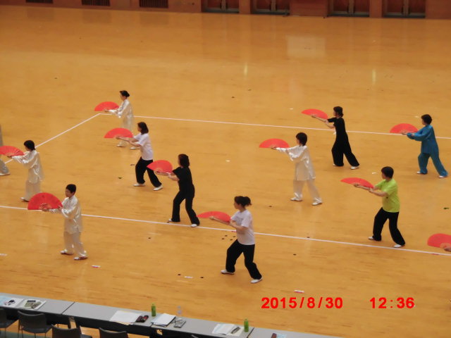 指導員演武、扇