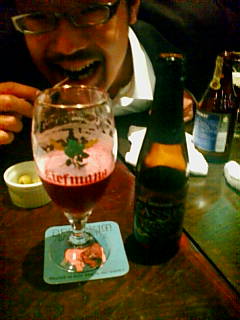 カシスのビール