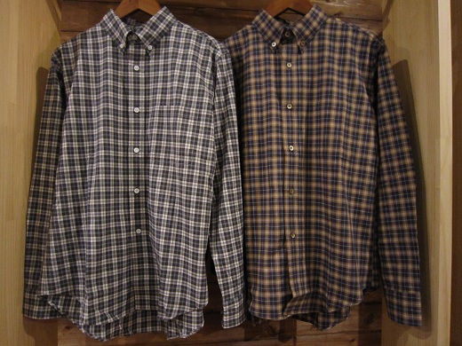 紹介 BROWN by 2-tacs B.D./Open collar shirts Wool plain shirts