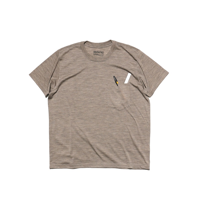 brown by 2-tacs タイダイ メリノウールTシャツ BROWN by 2-tacs / BAA 