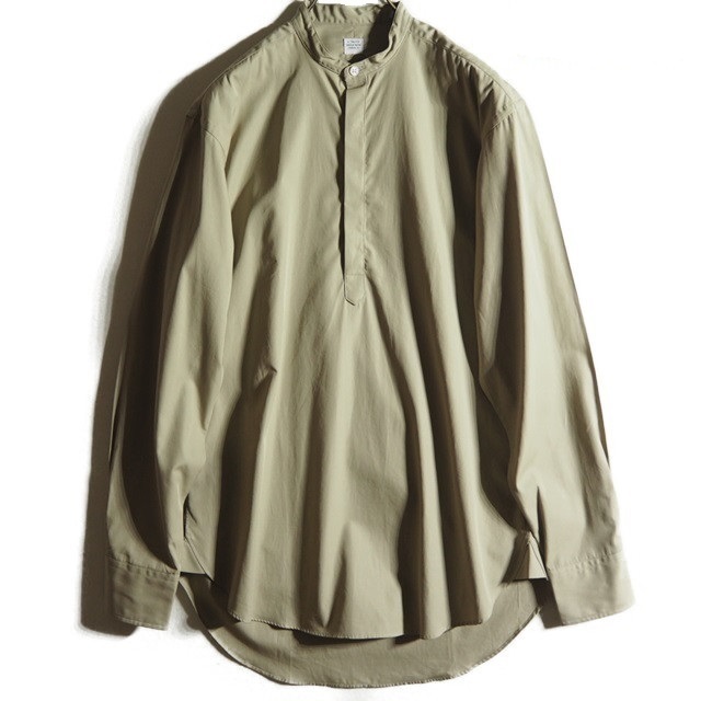 定価28，600円 E.TAUTZ イートウツ バンドカラー プルオーバー シャツ 