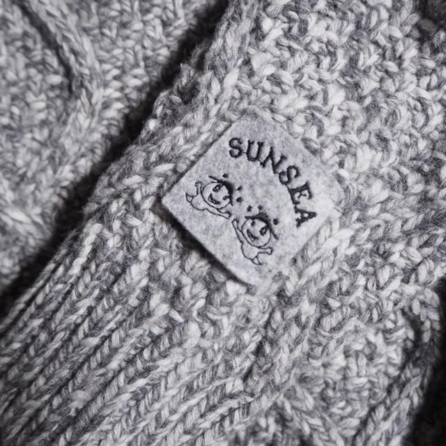 SUNSEA サンシーリバーシブルフィッシャーマンセーター