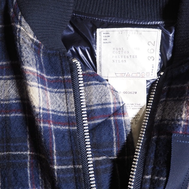 sacai サカイ 切替チェックジャケット 1 定価107,800円 | www