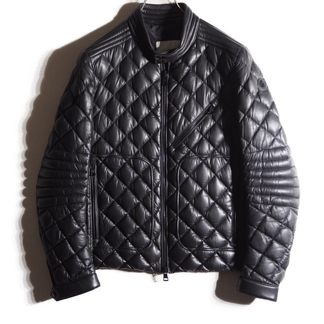 新入荷商品 MONCLER モンクレール GIRAUDO レザーダウンブルゾン