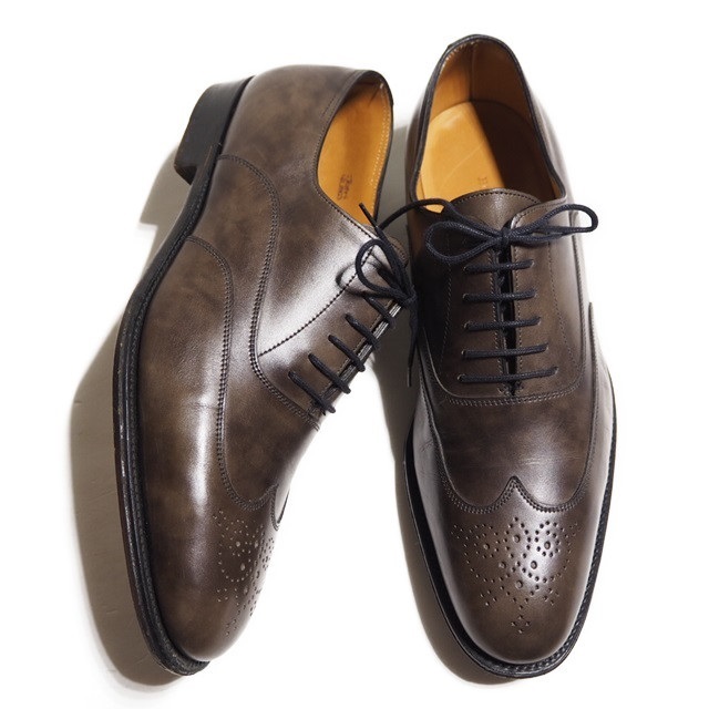 Hermes John Lobb. John 41 ウイングチップウィングチップフルブローグ ...