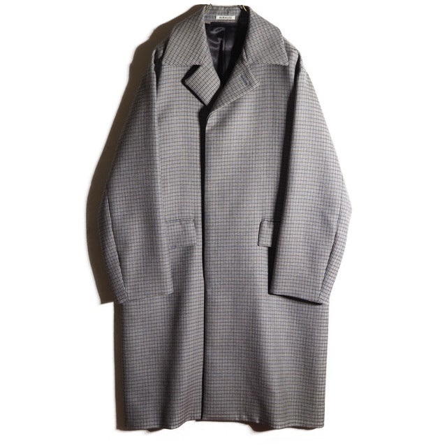 AURALEE＞DOUBLE FACE CHECK COAT/コート. - ステンカラーコート