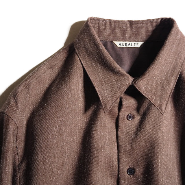 新入荷商品 AURALEE オーラリー 20AW WOOL LINEN TWILL SHIRT ウール ...