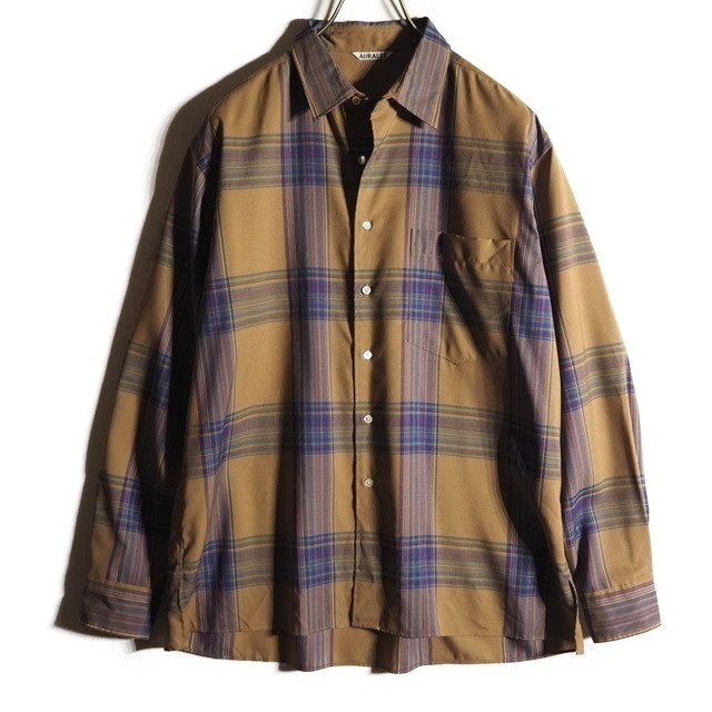 新入荷商品 AURALEE オーラリー A9AS01LC SUPER LIGHT WOOL CHECK