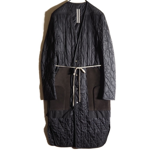 Rick Owens リックオウエンス LARRY F/W19 LONG QUILTED LINER COAT